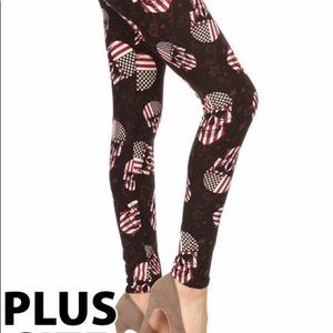 Flag Skull leggings plus